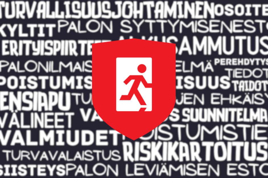 turvallisuuskävely kuvituskuva, turvallisuuskävelyn termistöä